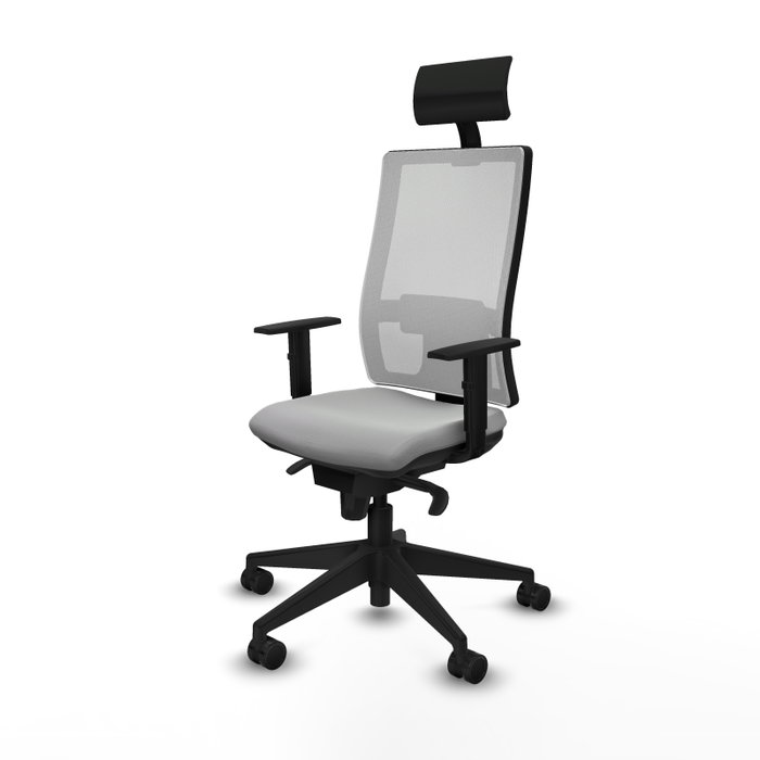 PIQUERAS Y CRESPO Silla de oficina Horna Gris claro y Blanco PIQUERAS Y CRESPO Silla de oficina Horna Gris claro y Blanco