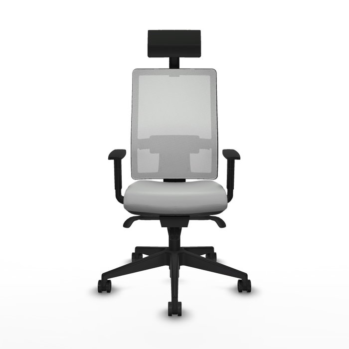 PIQUERAS Y CRESPO Silla de oficina Horna Gris claro y Blanco PIQUERAS Y CRESPO Silla de oficina Horna Gris claro y Blanco
