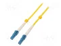 QOLTEC Cable de conexión de fibra óptica LC/UPC a LC/UPC, 3m, SMF G652D