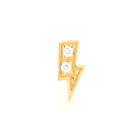 Secrecy Piercing GIRL BOSS Gold de Plata de Ley y Diamante con Cierre de Rosca