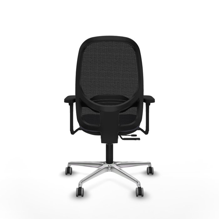 PIQUERAS Y CRESPO Silla de oficina Cilanco con mecanismo Sincro/Traslack, Gris oscuro y Negro
