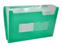 Liderpapel 32113 Carpeta Clasificadora Fuelle Polipropileno DIN A4 Verde Transparente 13 Departamentos