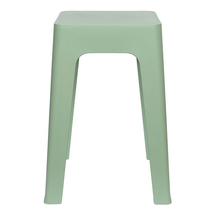 Home Deco Factory Taburete Apilable Verde Colección Essentiel Spectra 34,5x34,5 cm h.47 cm