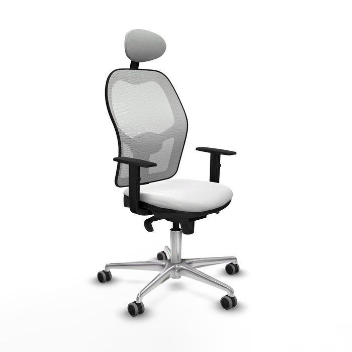 PIQUERAS Y CRESPO Silla de oficina Jorquera Blanca con Mecanismo Sincro PIQUERAS Y CRESPO Silla de oficina Jorquera Blanca con Mecanismo Sincro