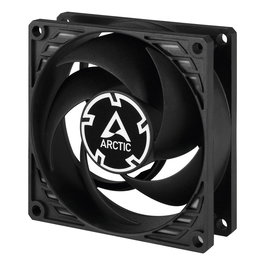 ARCTIC P8 PWM PST - Ventilador de PC 80 mm Negro, 5 Aspas, FDB, PWM, 200-3000 RPM, 40.3 m3/h Flujo de Aire, 0.3 Sone, 4 Pines