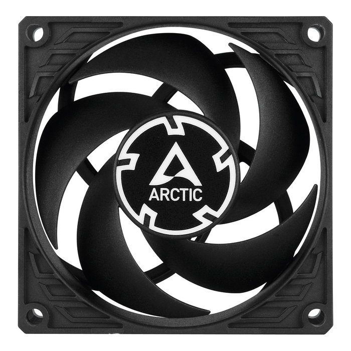 ARCTIC P8 PWM PST - Ventilador de PC 80 mm Negro, 5 Aspas, FDB, PWM, 200-3000 RPM, 40.3 m3/h Flujo de Aire, 0.3 Sone, 4 Pines