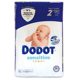 Dodot Pañal Sensitive Talla 2 (4-8 Kg) 58 Unidades