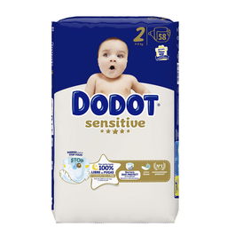 Dodot Sensitive Pañales Talla 1 (4-8 kg) 8000 gr