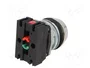 PROMET Interruptor de presión 30mm verde NC + NA
