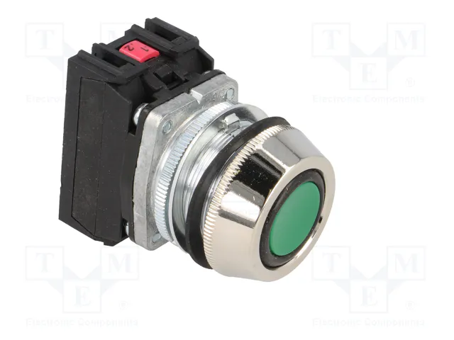 PROMET Interruptor de presión 30mm verde NC + NA