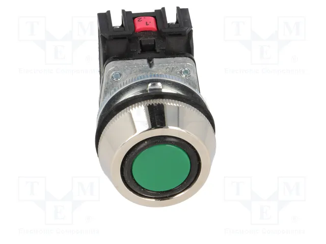 PROMET Interruptor de presión 30mm verde NC + NA