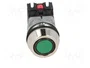 PROMET Interruptor de presión 30mm verde NC + NA