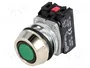 PROMET Interruptor de presión 30mm verde NC + NA