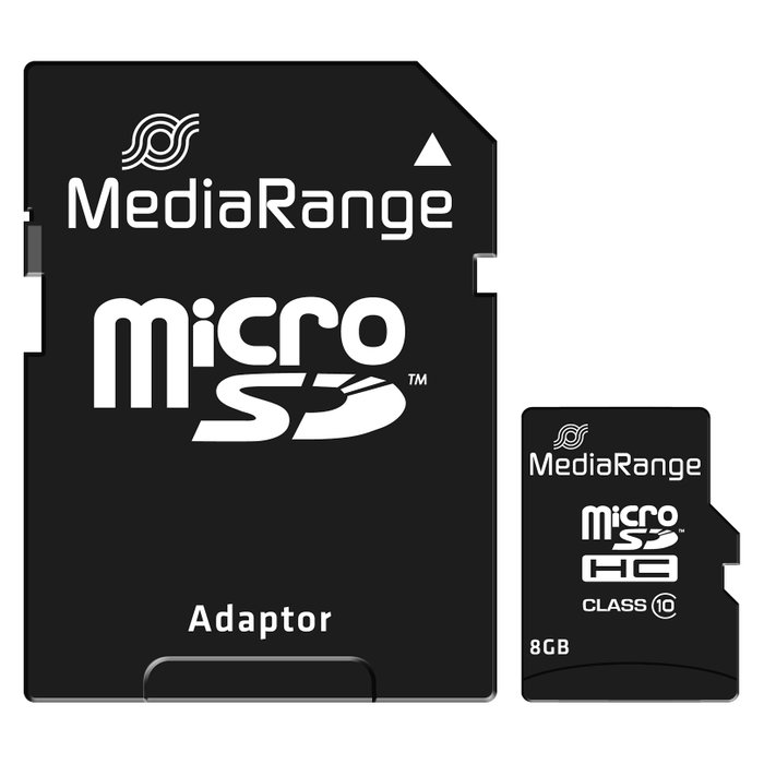 MediaRange Tarjeta microSDHC 8 GB Clase 10 Negra MediaRange Tarjeta microSDHC 8 GB Clase 10 Negra