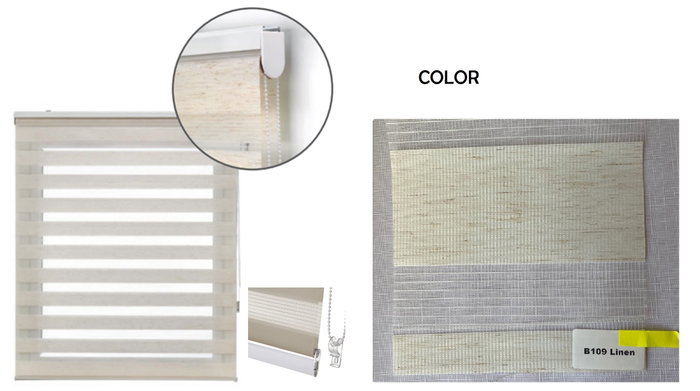 DKD Home Decor Estor Día-Noche Beige 80x190 cm
