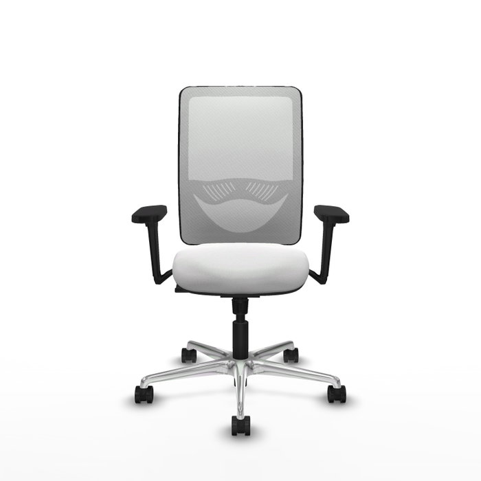 PIQUERAS Y CRESPO Silla de oficina Zulema con mecanismo Sincro y brazos 3D, Blanco PIQUERAS Y CRESPO Silla de oficina Zulema con mecanismo Sincro y brazos 3D, Blanco