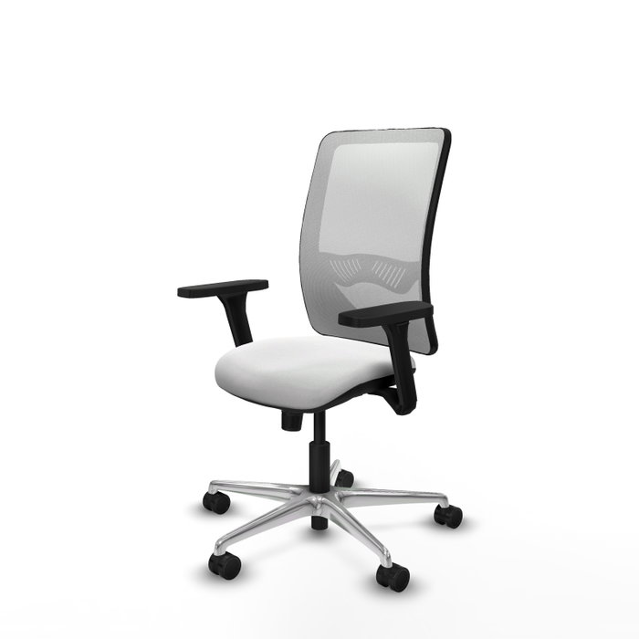 PIQUERAS Y CRESPO Silla de oficina Zulema con mecanismo Sincro y brazos 3D, Blanco PIQUERAS Y CRESPO Silla de oficina Zulema con mecanismo Sincro y brazos 3D, Blanco