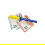 GENIE 11795 Detector de Billetes Quicktester Multidivisa por Tinta - Azul y Amarillo, Pack de 5 Unidades