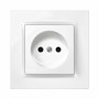 Simon Enchufe bipolar blanco con marco serie 10