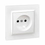 Simon Enchufe bipolar blanco con marco serie 10