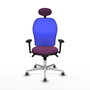 PIQUERAS Y CRESPO Silla de oficina Jorquera con mecanismo Sincro, Morado y Azul
