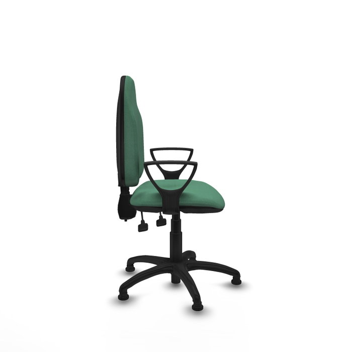 PIQUERAS Y CRESPO Silla de oficina Algarra Verde esmeralda con Brazos Fijos PIQUERAS Y CRESPO Silla de oficina Algarra Verde esmeralda con Brazos Fijos