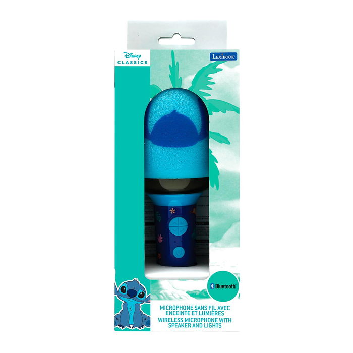 Lexibook Micrófono Inalámbrico MIC280D Disney con Altavoz y Luces LED para Niños