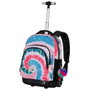 Oh My Pop Mochila Trolley GTS FAN Voyage Multicolor Escolar con 2 Ruedas, 2 Compartimentos, Bolsillo Portátil, Dimensiones 47x32x25 cm