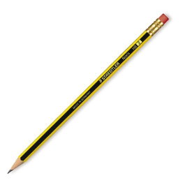 Staedtler Noris Lápiz Grafito HB n.2 con Goma, Hexagonal, Amarillo y Negro