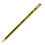 Staedtler Noris Lápiz Grafito HB n.2 con Goma, Hexagonal, Amarillo y Negro