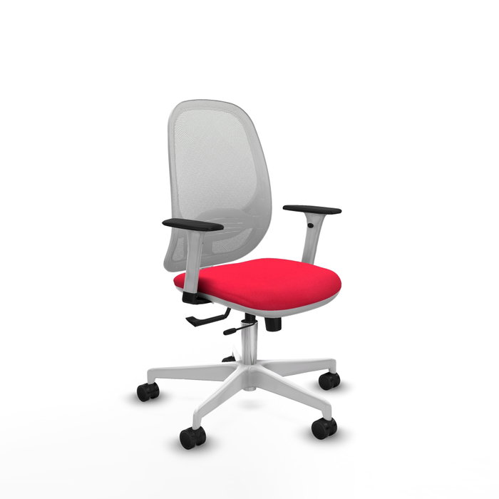 PIQUERAS Y CRESPO Silla de oficina Cilanco con mecanismo Sincro/Traslack, Rojo y Blanco PIQUERAS Y CRESPO Silla de oficina Cilanco con mecanismo Sincro/Traslack, Rojo y Blanco