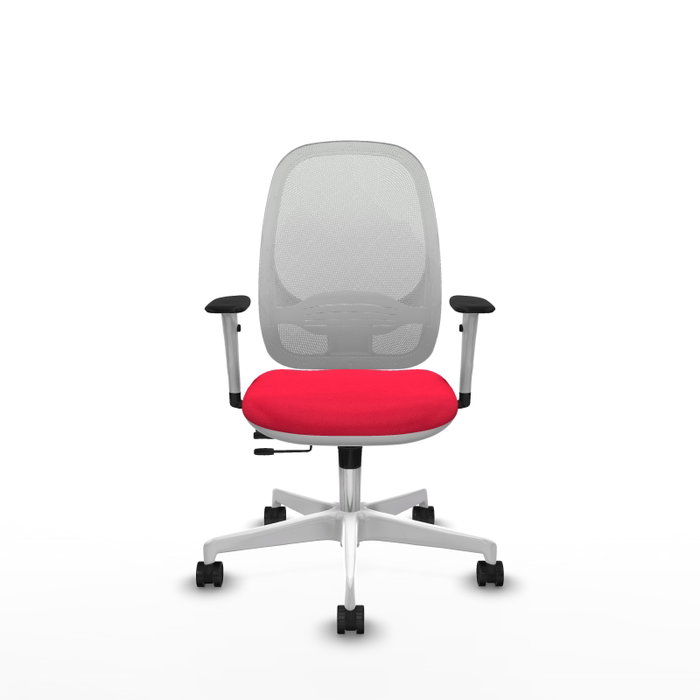 PIQUERAS Y CRESPO Silla de oficina Cilanco con mecanismo Sincro/Traslack, Rojo y Blanco PIQUERAS Y CRESPO Silla de oficina Cilanco con mecanismo Sincro/Traslack, Rojo y Blanco