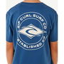 Camiseta de Manga Corta Infantil Rip Curl Stapler Azul Azul marino M