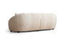 Atelier Del Sofa Sofá de 3 Plazas Napoli Cream Bouclette, Tejido 100% Poliéster, Color Crema