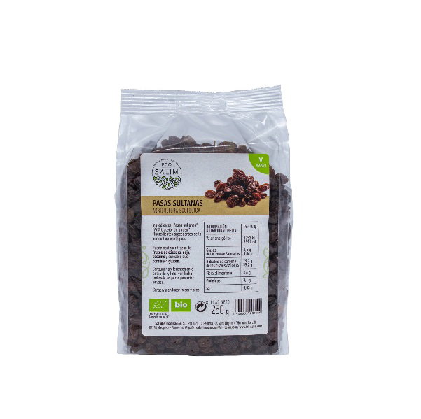 ECO SALIM Pasas Sultanas 250gr. BIO Vegan