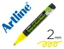 Artline EPD-4 Rotulador Pizarra Amarillo Fluorescente, Tinta Opaca, Punta Redonda 2 mm