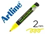 Artline EPD-4 Rotulador Pizarra Amarillo Fluorescente, Tinta Opaca, Punta Redonda 2 mm