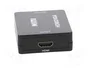 Gembird Conversor HDMI a VGA F/F Negro con Audio