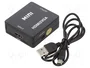 Gembird Conversor HDMI a VGA F/F Negro con Audio