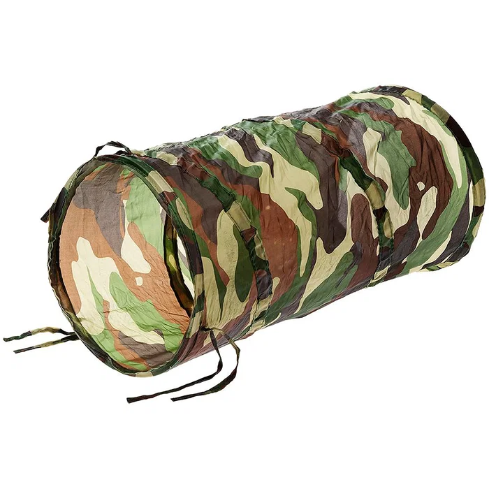 Ferplast PA5043 Túnel para Roedores o Mascotas, Diseño Militar, Ø 25 x 55 cm Ferplast PA5043 Túnel para Roedores o Mascotas, Diseño Militar, Ø 25 x 55 cm