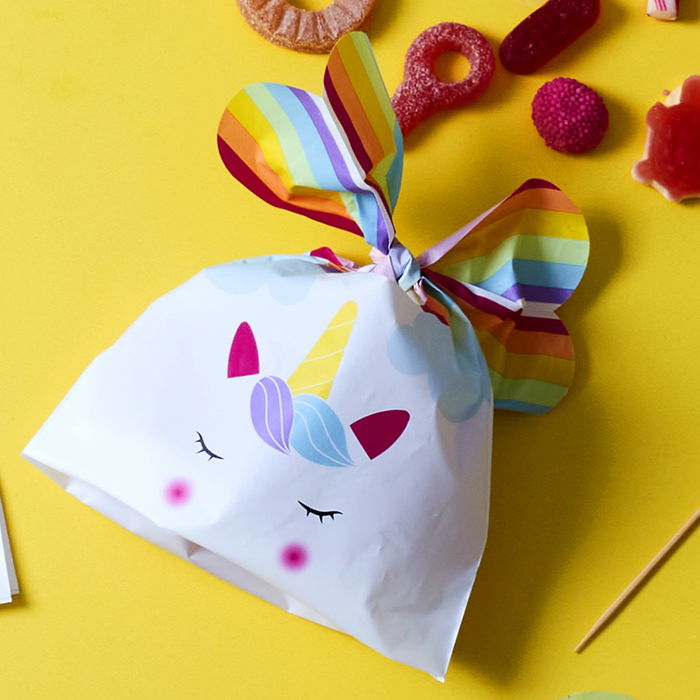 Licorne Juego de 10 Bolsas Unicornio Party Time