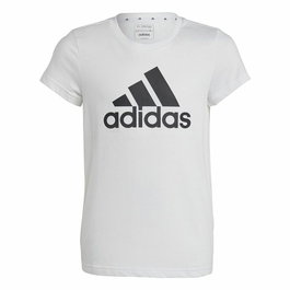 Camiseta de Manga Corta Infantil Adidas Essentials Blanco