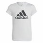 Camiseta de Manga Corta Infantil Adidas Essentials Blanco