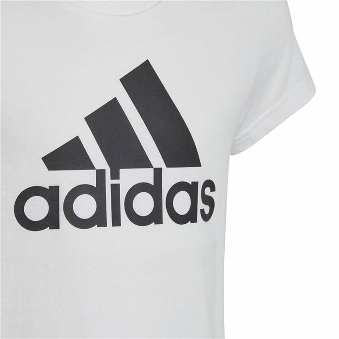 Camiseta de Manga Corta Infantil Adidas Essentials Blanco