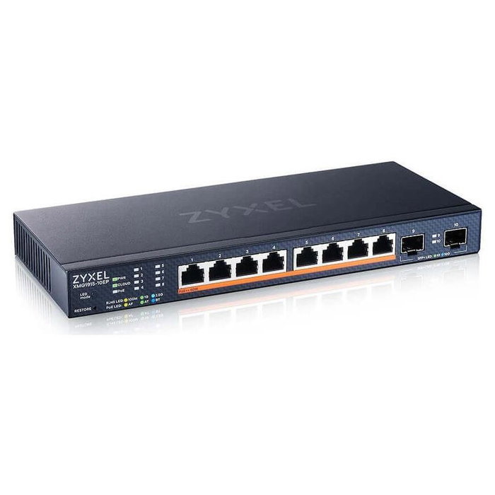 Zyxel XMG1915-10EP Switch Gestionado 8x 2.5GbE 2x SFP+ PoE++ Zyxel XMG1915-10EP Switch Gestionado 8x 2.5GbE 2x SFP+ PoE++