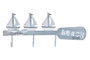 DKD Home Decor Perchero de Pared Remo Azul y Blanco