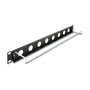 DeLOCK Panel de conexión D-Type 8 Puertos, Montaje en Rack 1U 19 pulgadas (44 mm Profundidad, 78.1 mm Ancho, Negro, Metal)