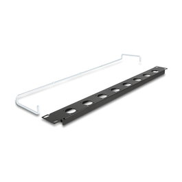 DeLOCK Panel de conexión D-Type 8 Puertos, Montaje en Rack 1U 19 pulgadas (44 mm Profundidad, 78.1 mm Ancho, Negro, Metal)