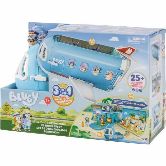 Aucune Bluey's Plane - Set de juego transformable con figuras y accesorios