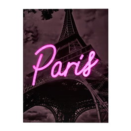Home Deco Factory Cuadro Neón LED París 30x40 cm